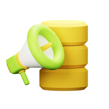 Database Marketing  3D Icon