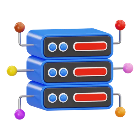 Database network  3D Icon