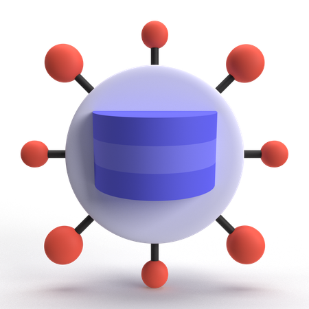 Database Network  3D Icon