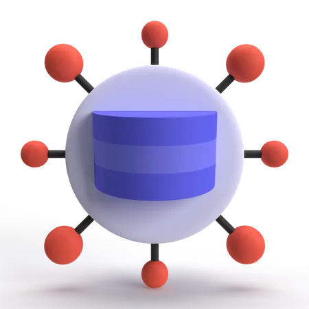 Database Network  3D Icon