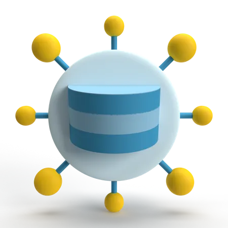 Database Network  3D Icon