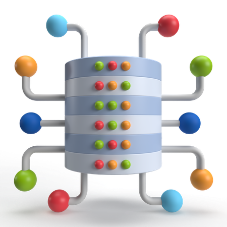 Database Network  3D Icon