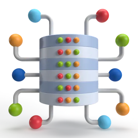 Database Network  3D Icon