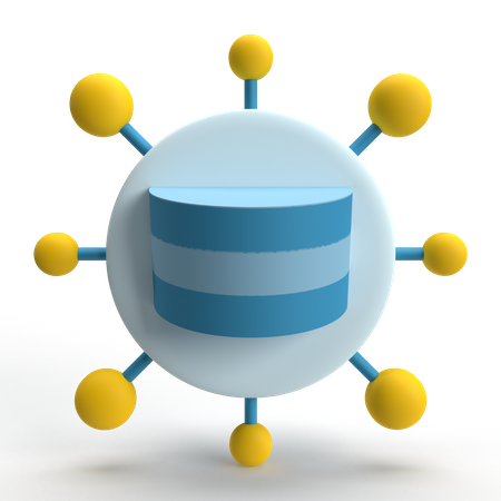Database Network  3D Icon