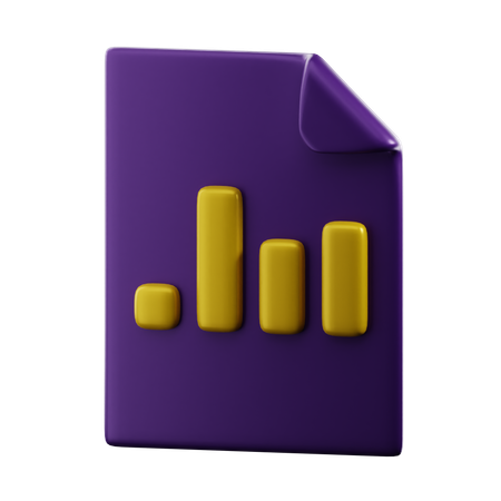 Database Reporting  3D Icon