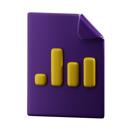 Database Reporting  3D Icon