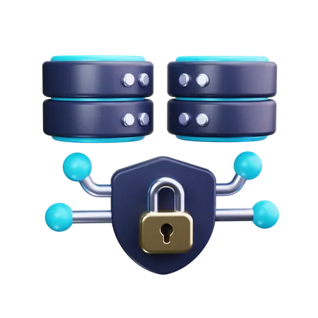 데이터베이스 보안  3D Icon
