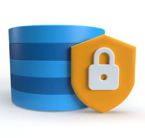 Database Security  3D Icon