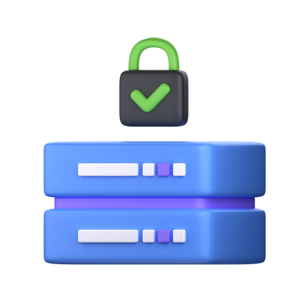 Database Security  3D Icon