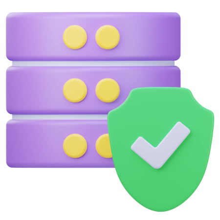 Database Security  3D Icon