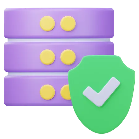 Database Security  3D Icon