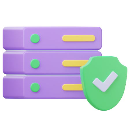 Database Security  3D Icon