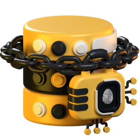 Database Security  3D Icon