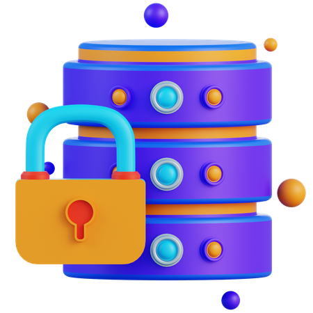 Database Security  3D Icon