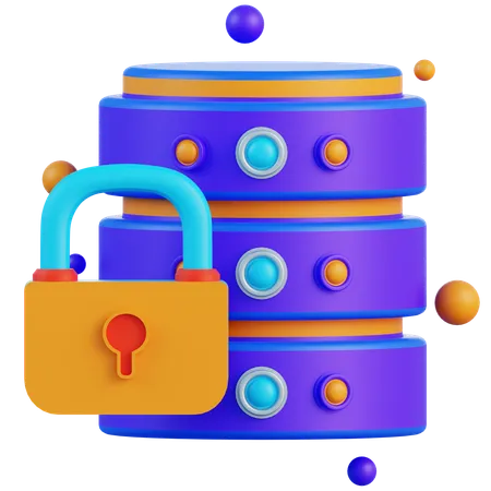 Database Security  3D Icon