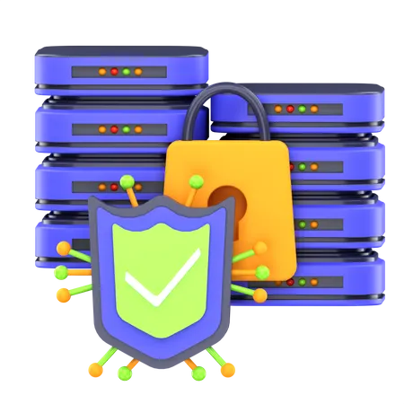 Database Security  3D Icon