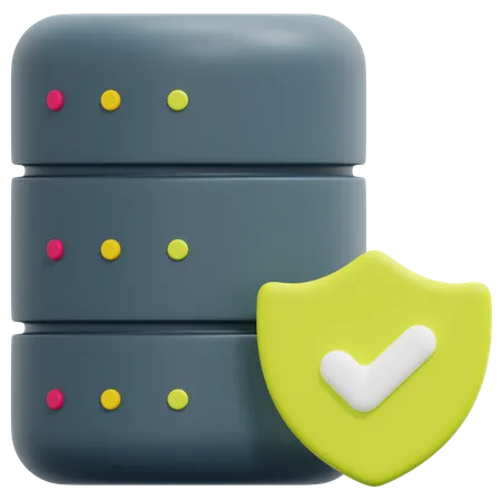 Database Security  3D Icon