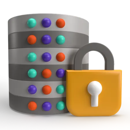 Database Security  3D Icon