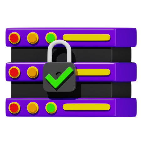 Database Security  3D Icon