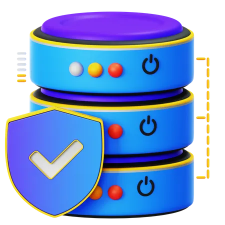 Database Security  3D Illustration