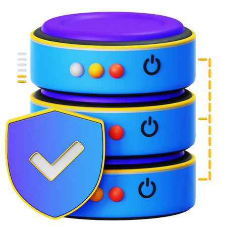Database Security  3D Illustration