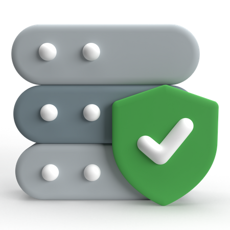 Database Security  3D Icon