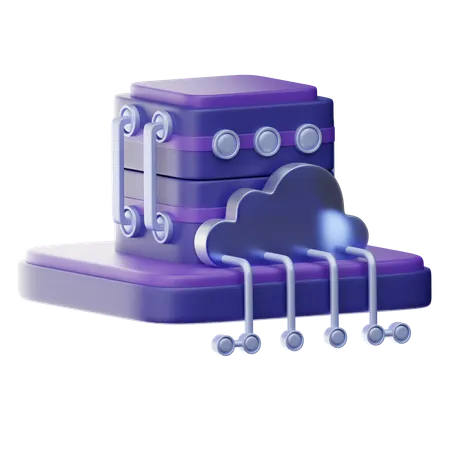 데이터베이스 서버  3D Icon