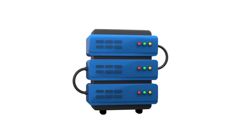 Database server  3D Illustration