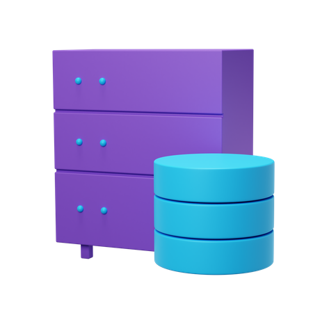 Database Server  3D Illustration