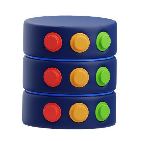 Database Server Protection  3D Icon