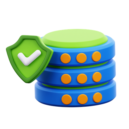 Database Server Protection 3D Icon