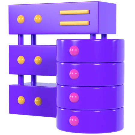 Database Storage  3D Illustration