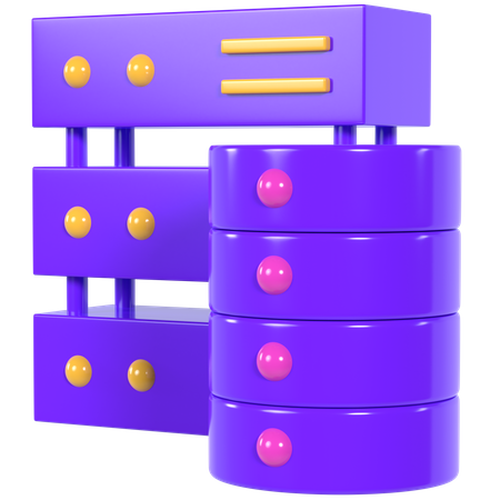 Database Storage  3D Illustration