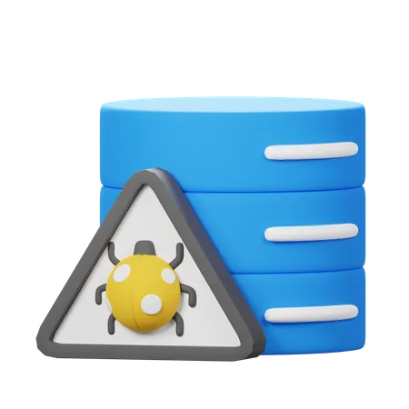 Database Virus  3D Icon