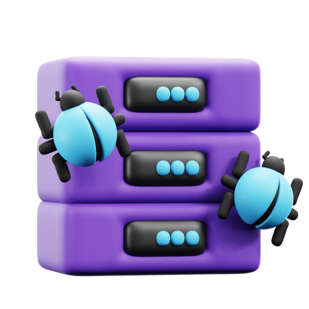 Database Virus  3D Icon