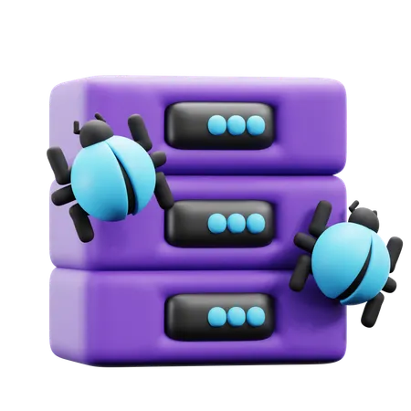 Database Virus  3D Icon