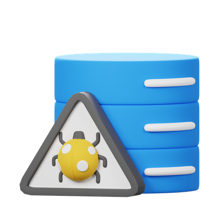 Database Virus 3D Icon