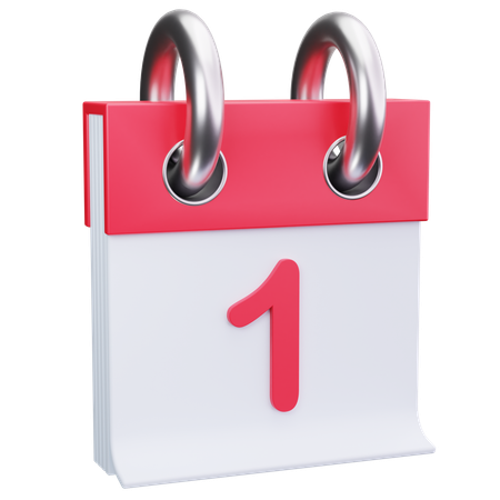Date 1  3D Icon