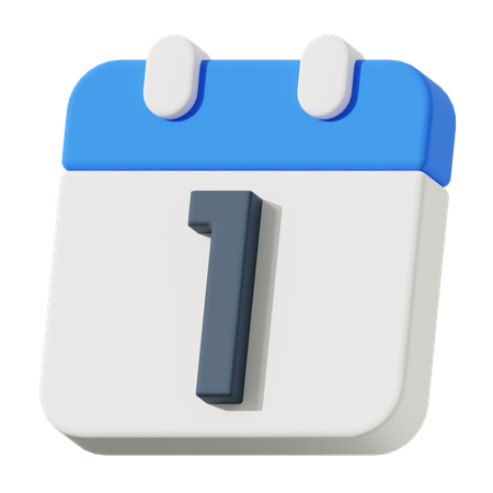 Date 1  3D Icon