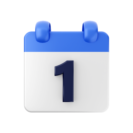 Date 1  3D Icon