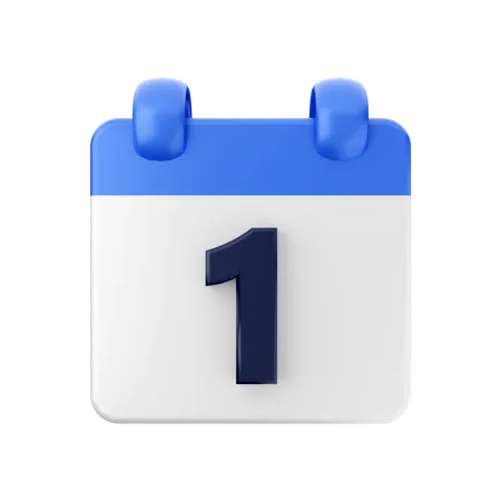 Date 1  3D Icon