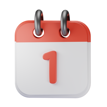 Date 1  3D Icon