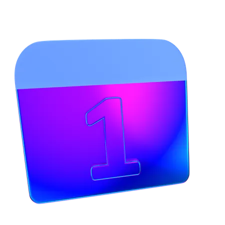 Date  3D Icon