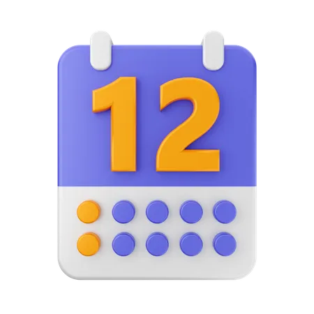 3 D Calendar Date And Time Icon Illustration 3D Icon