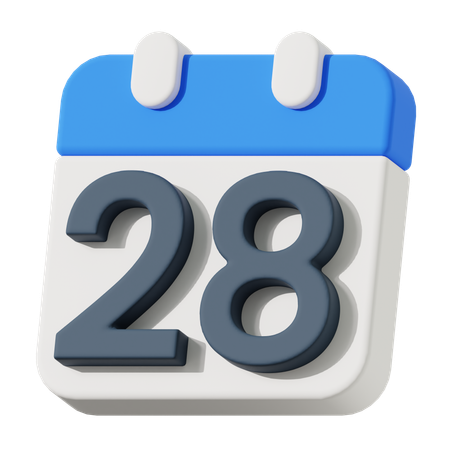 Date 18  3D Icon