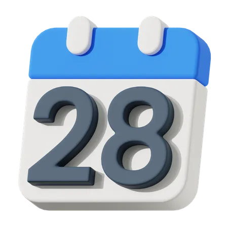 Date 18  3D Icon