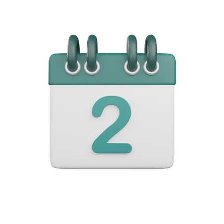 Date 2  3D Icon