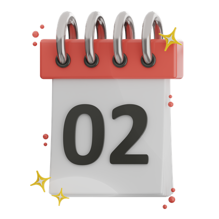 Date 2  3D Icon