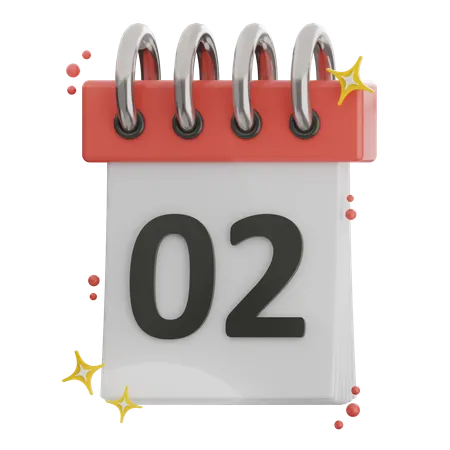 Date 2  3D Icon