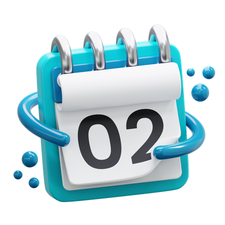 Date 2  3D Icon